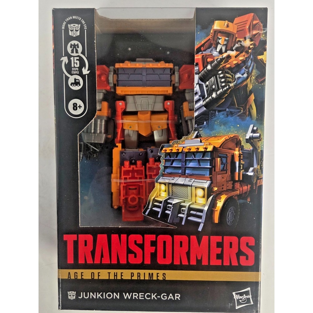 Hasbro Transformers Age of the Primes Junkion Wreck-Gar Figure 15 Step Converts
